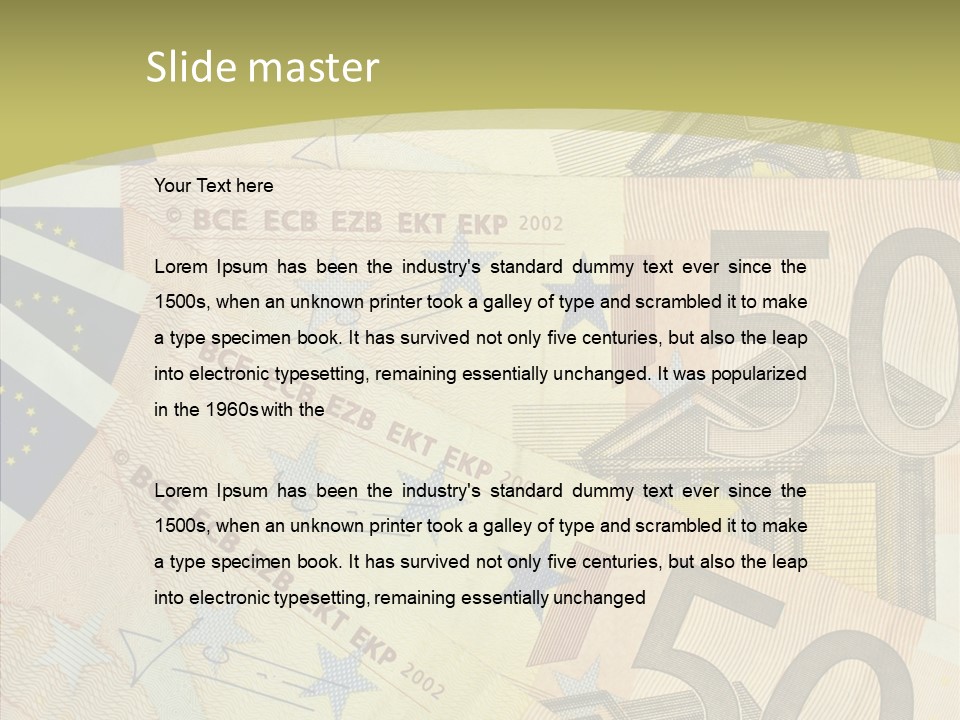 Europe Savings Financial PowerPoint Template