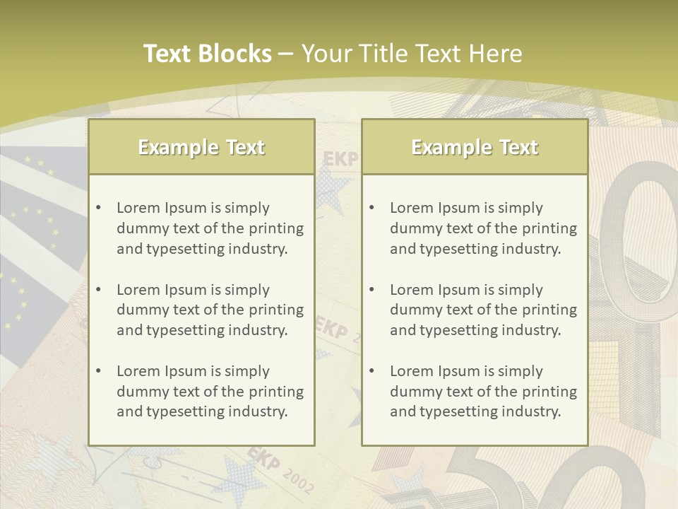 Europe Savings Financial PowerPoint Template