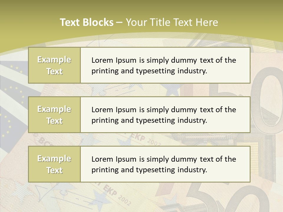 Europe Savings Financial PowerPoint Template