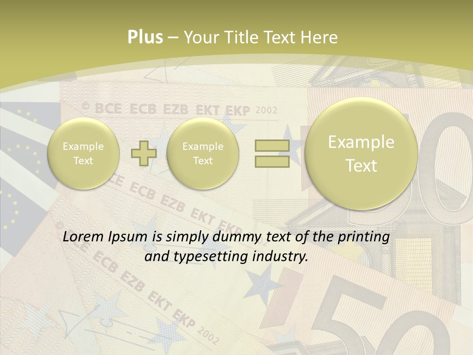 Europe Savings Financial PowerPoint Template