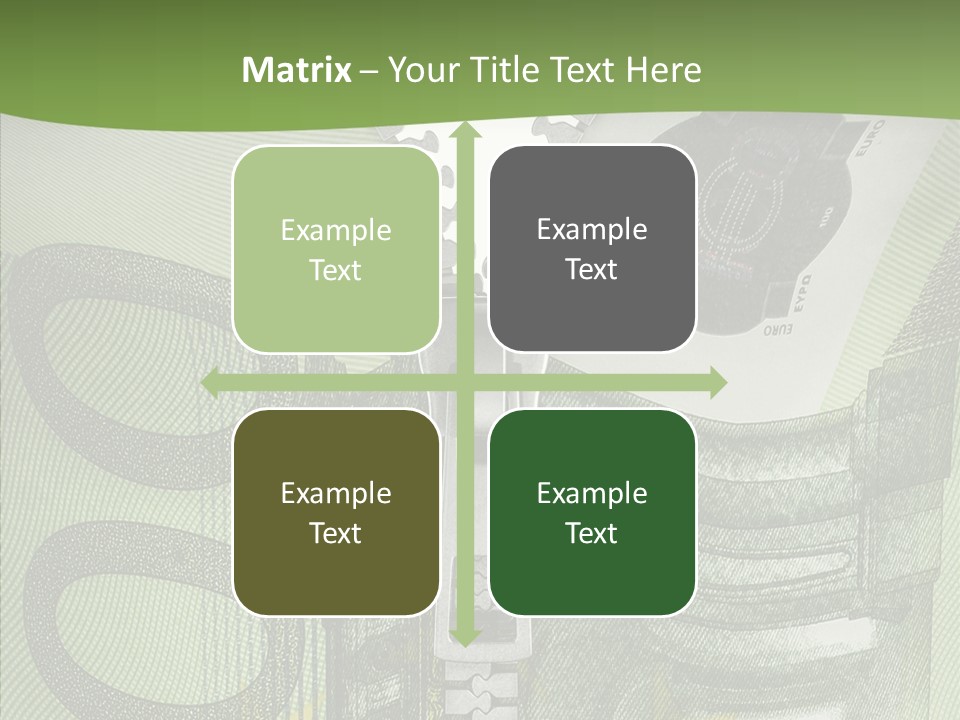 Economics Euro Bill Cash PowerPoint Template