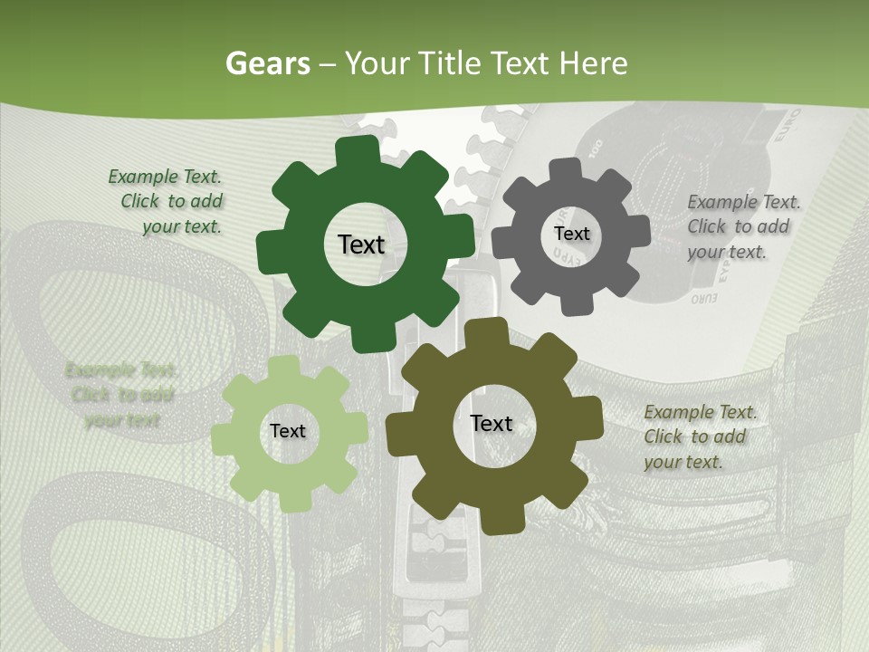 Economics Euro Bill Cash PowerPoint Template