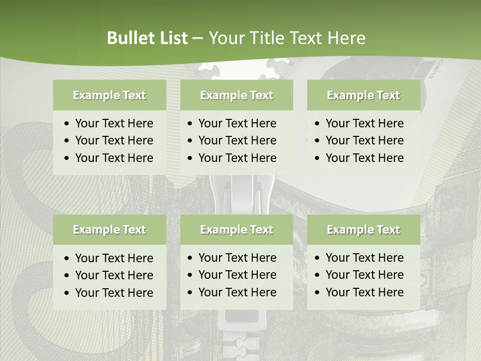 Economics Euro Bill Cash PowerPoint Template