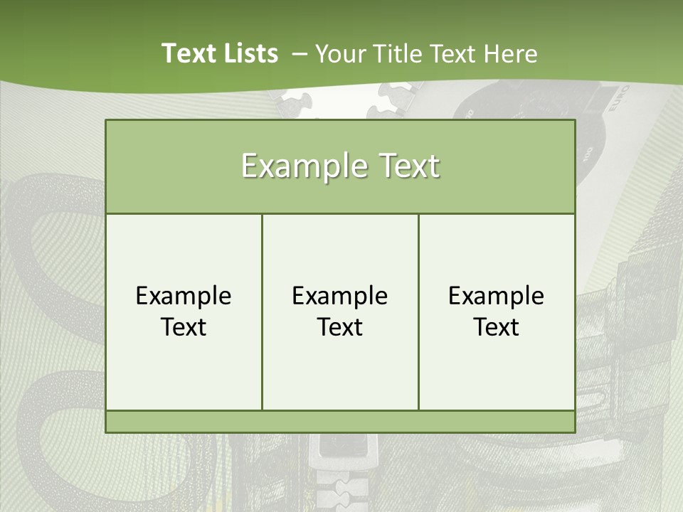 Economics Euro Bill Cash PowerPoint Template