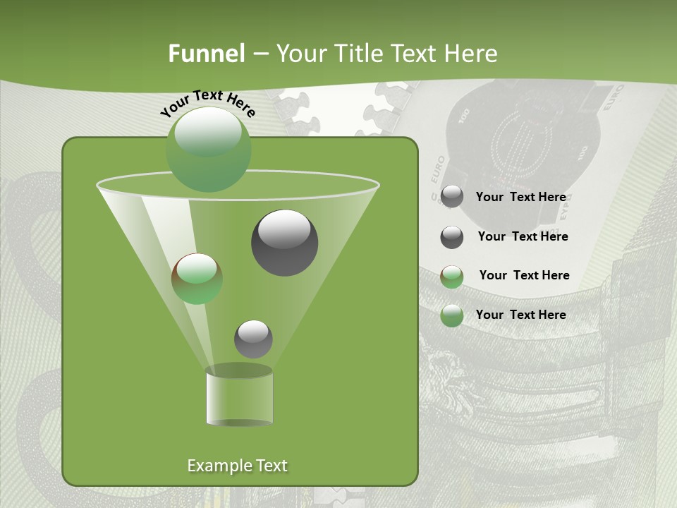 Economics Euro Bill Cash PowerPoint Template