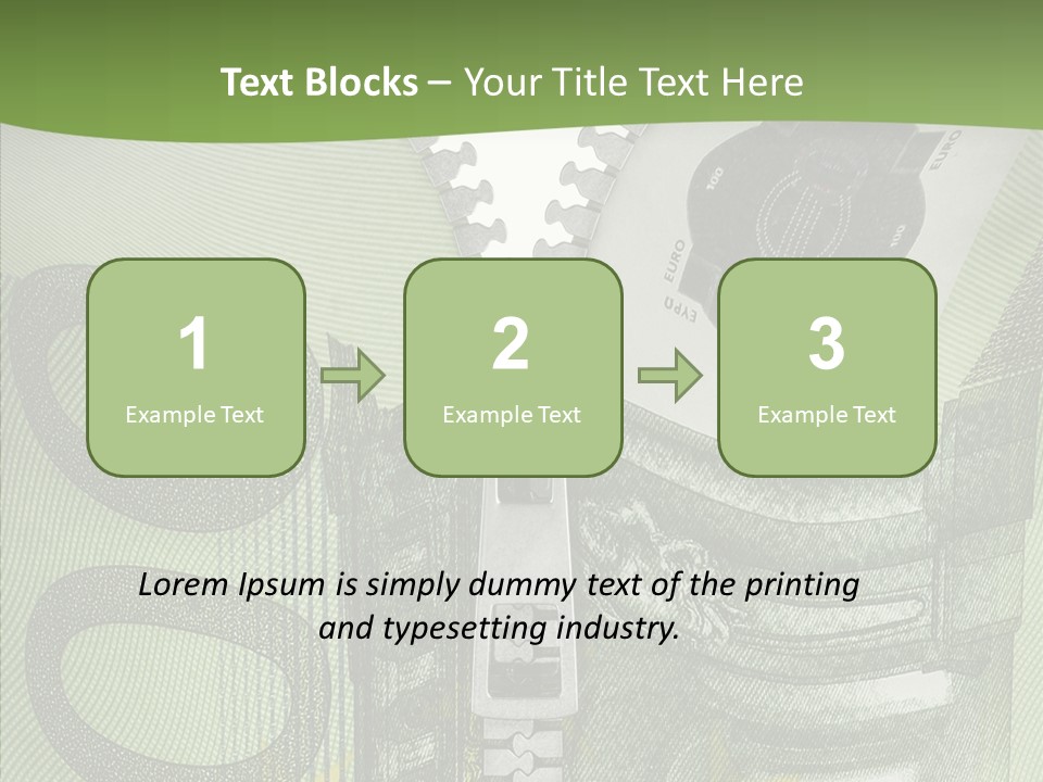Economics Euro Bill Cash PowerPoint Template