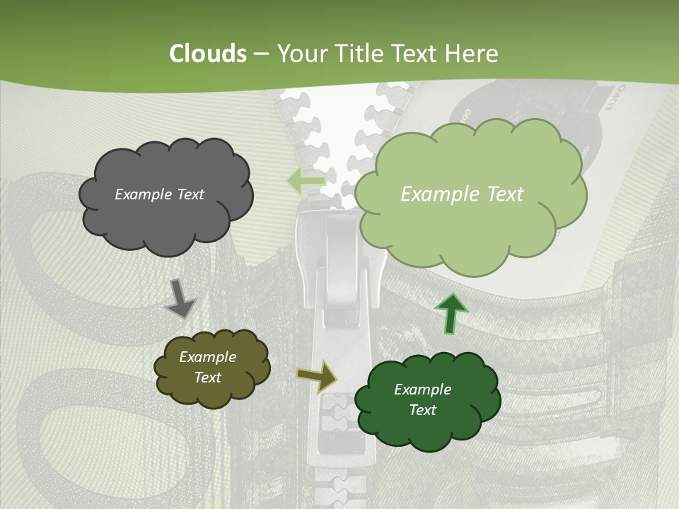 Economics Euro Bill Cash PowerPoint Template