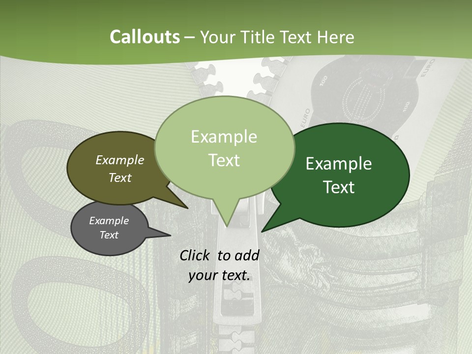 Economics Euro Bill Cash PowerPoint Template