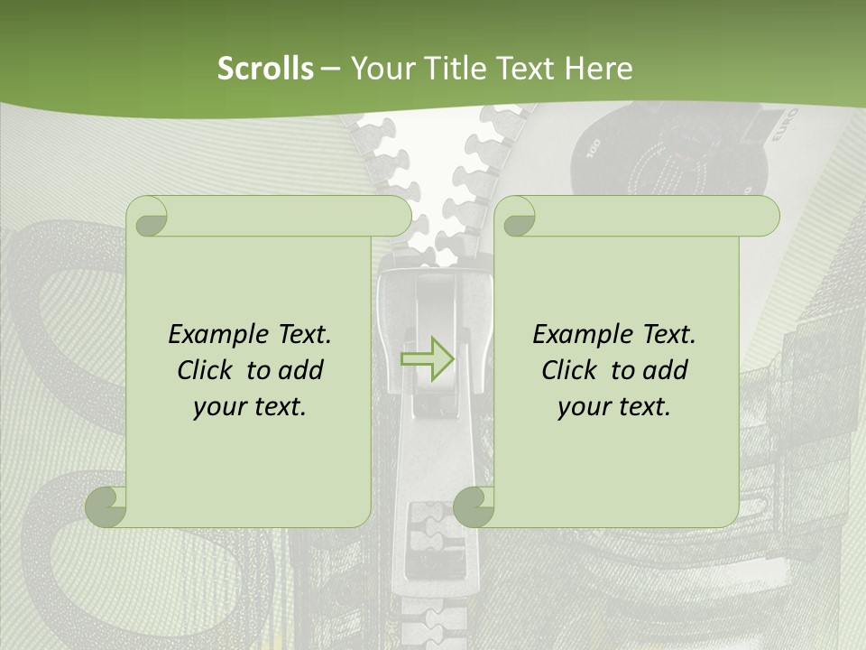 Economics Euro Bill Cash PowerPoint Template