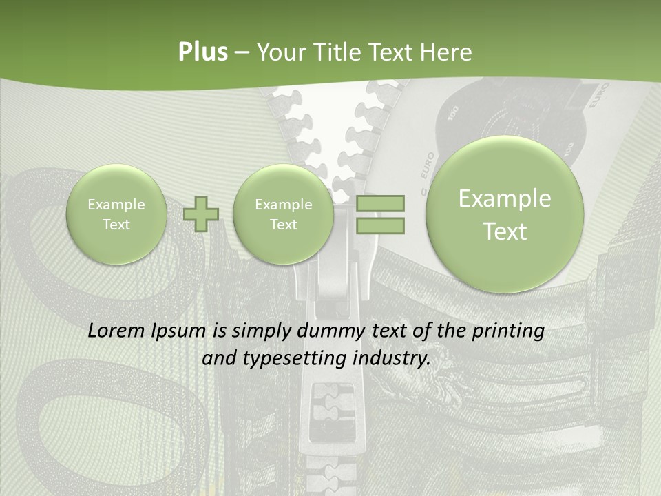 Economics Euro Bill Cash PowerPoint Template