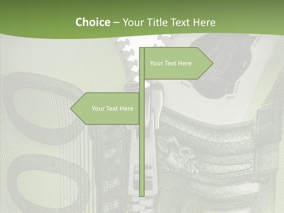 Economics Euro Bill Cash PowerPoint Template