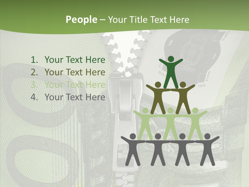 Economics Euro Bill Cash PowerPoint Template