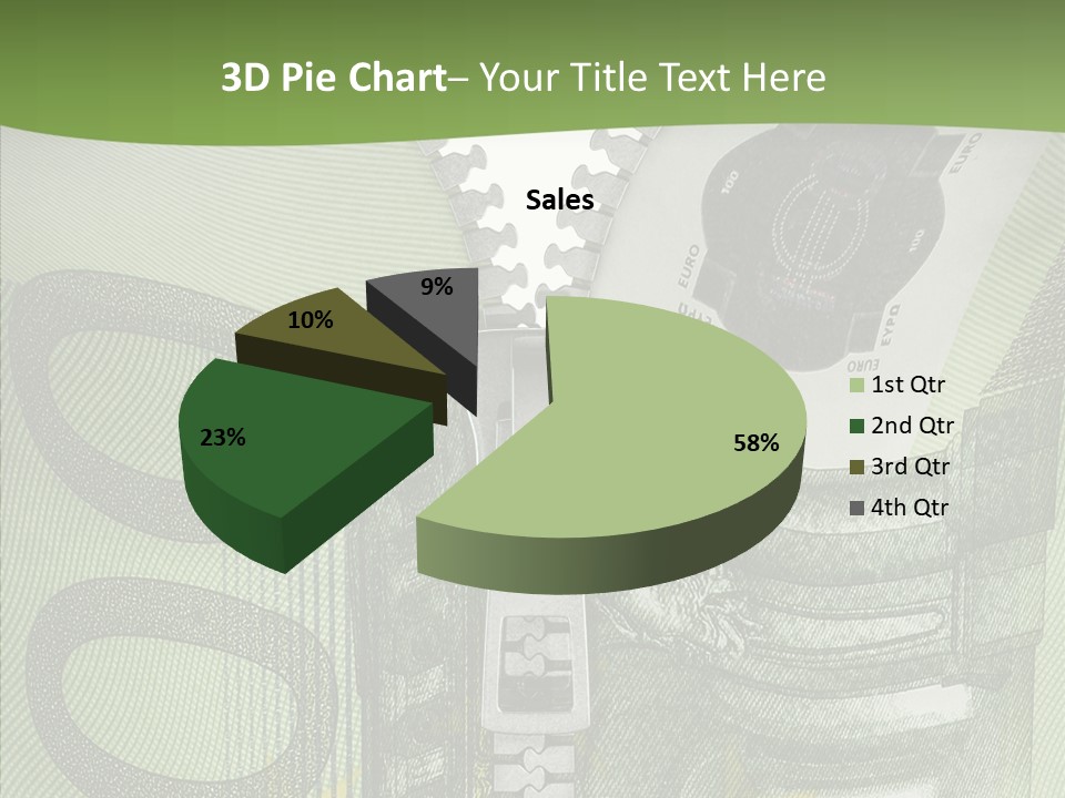 Economics Euro Bill Cash PowerPoint Template