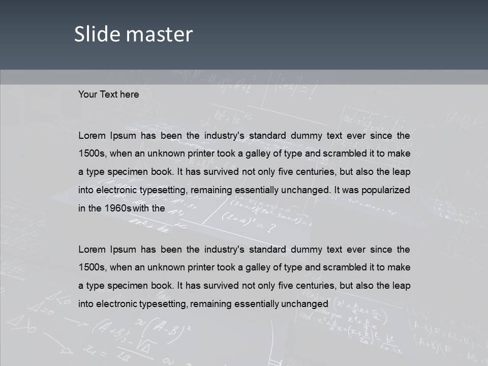Math Science Calcul PowerPoint Template