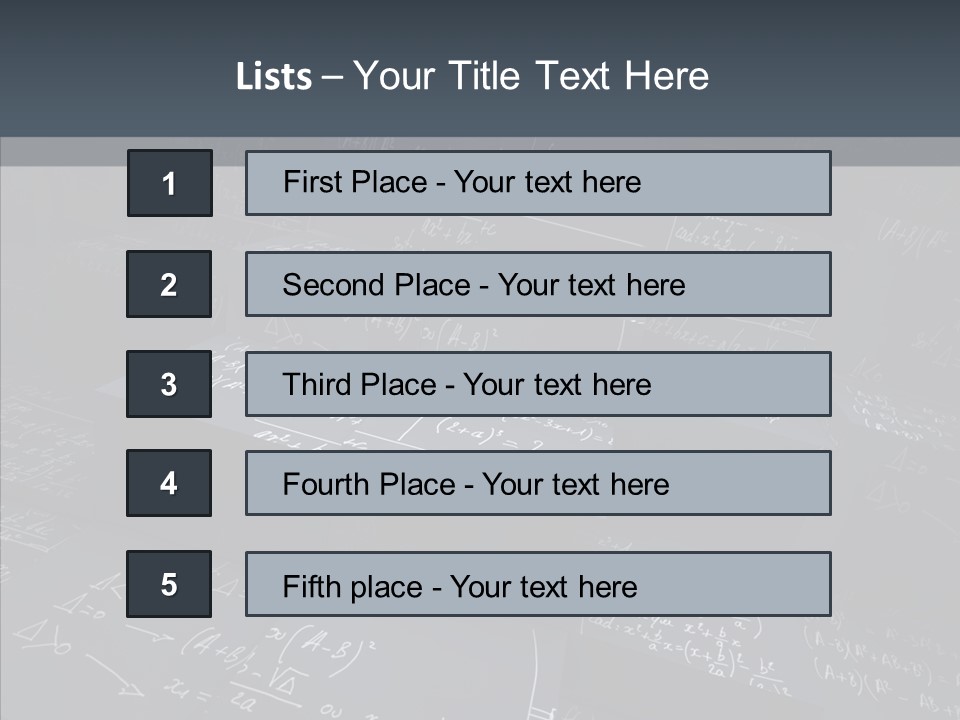 Math Science Calcul PowerPoint Template