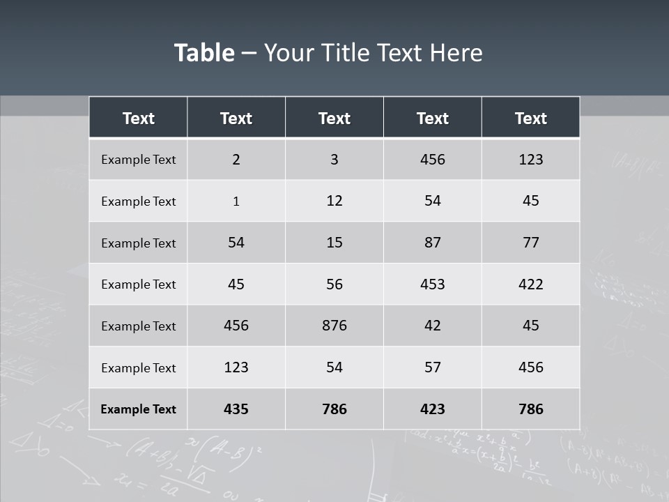 Math Science Calcul PowerPoint Template