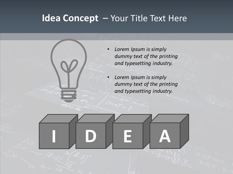 Math Science Calcul PowerPoint Template