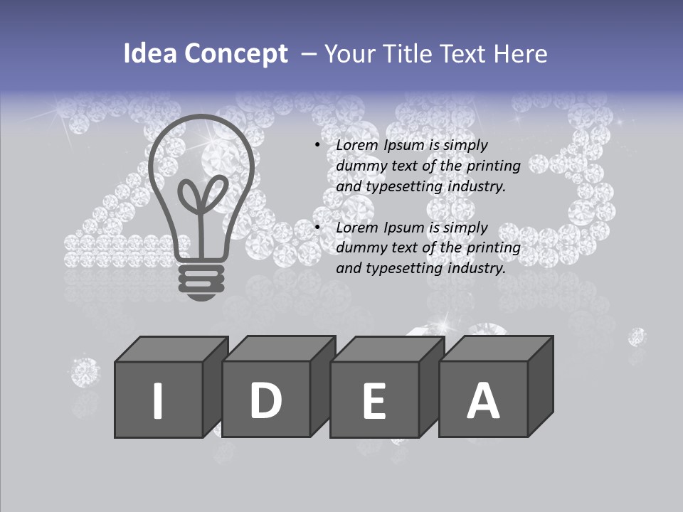 Bling Bright Night PowerPoint Template