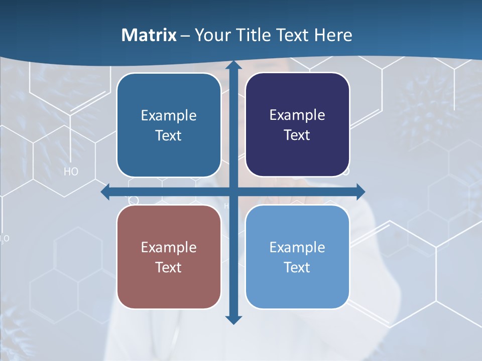 Pressing Blue Background Graphic PowerPoint Template