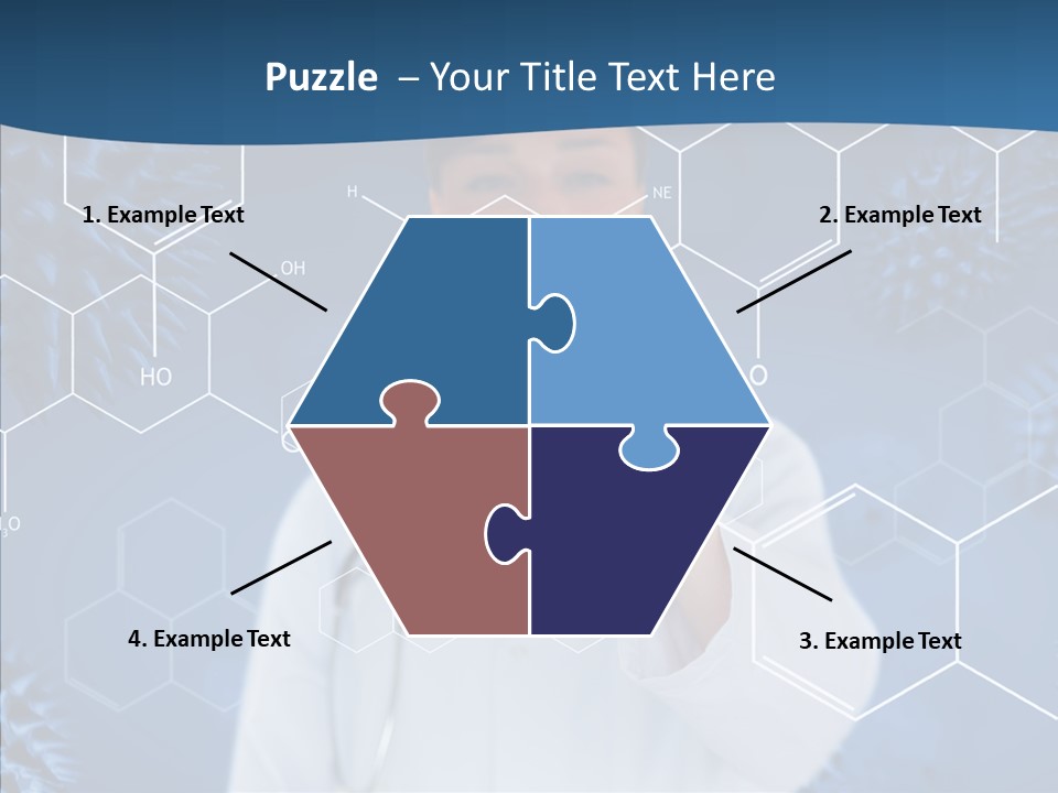 Pressing Blue Background Graphic PowerPoint Template