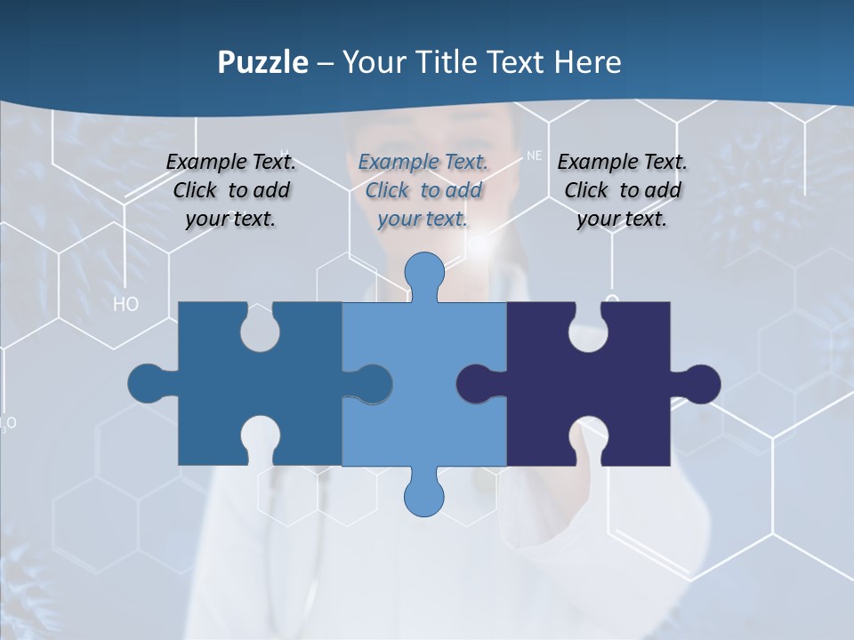 Pressing Blue Background Graphic PowerPoint Template