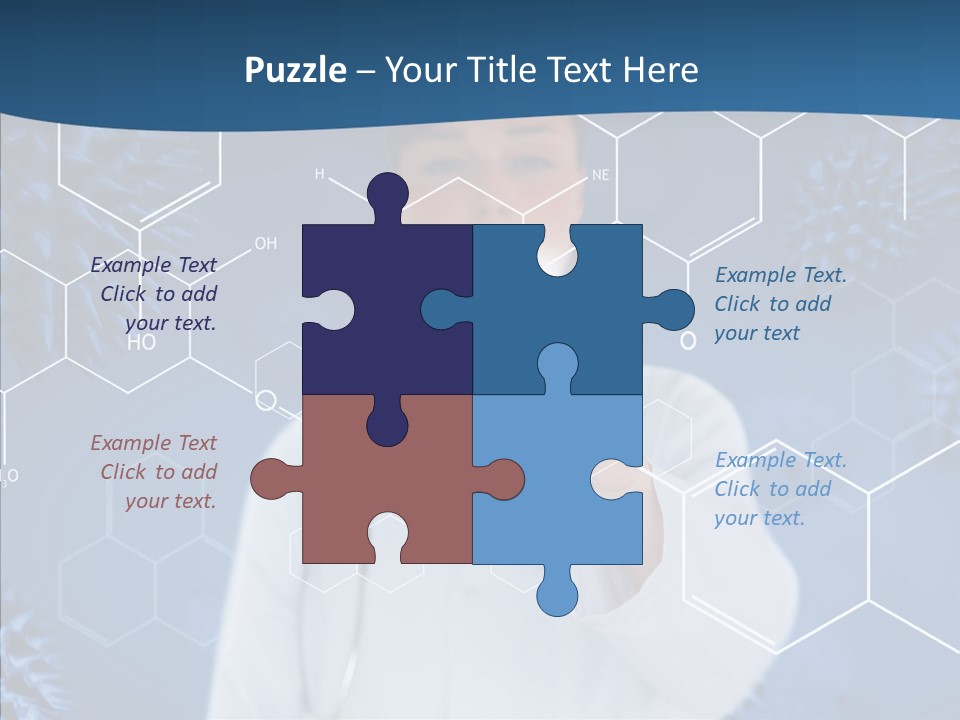 Pressing Blue Background Graphic PowerPoint Template