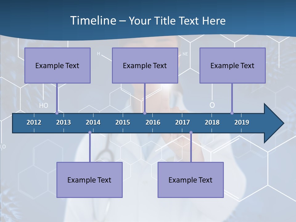 Pressing Blue Background Graphic PowerPoint Template