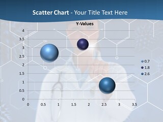 Pressing Blue Background Graphic PowerPoint Template