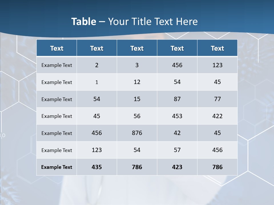 Pressing Blue Background Graphic PowerPoint Template