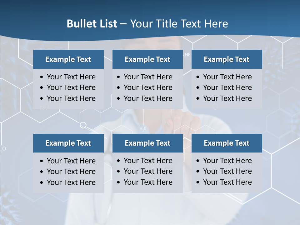 Pressing Blue Background Graphic PowerPoint Template