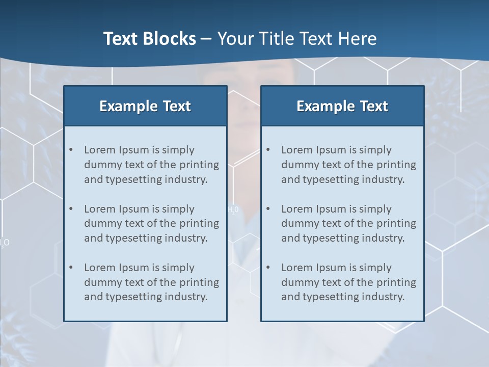 Pressing Blue Background Graphic PowerPoint Template