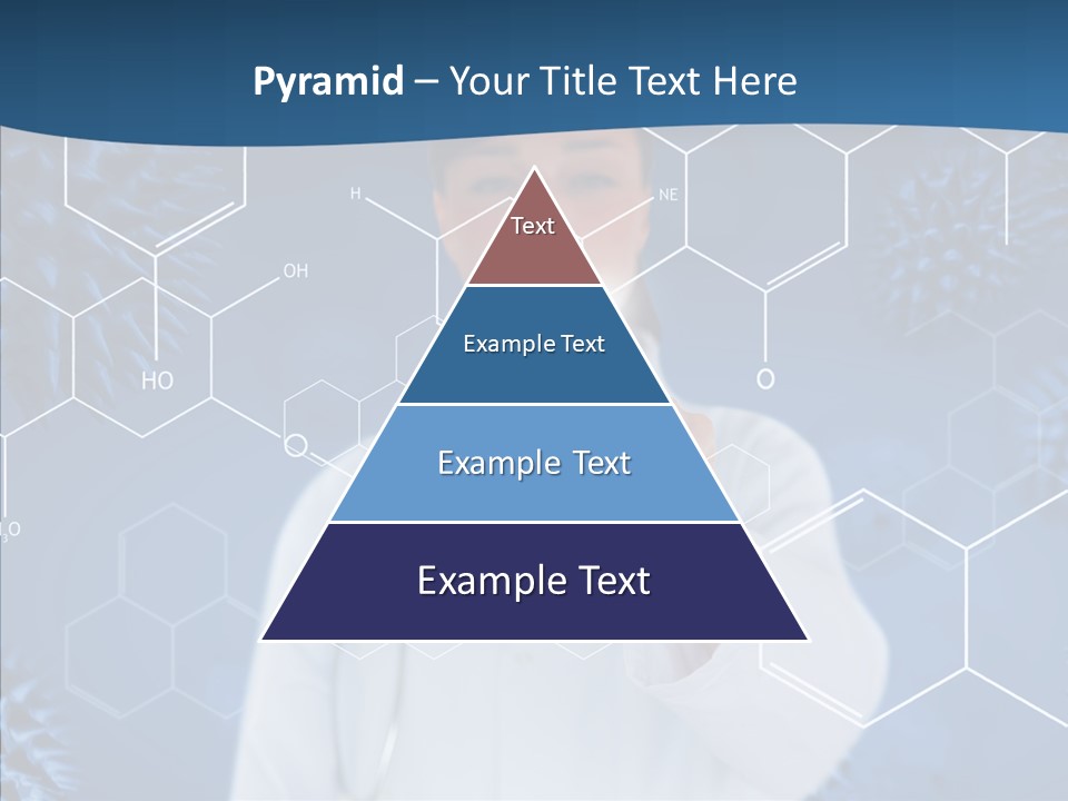 Pressing Blue Background Graphic PowerPoint Template