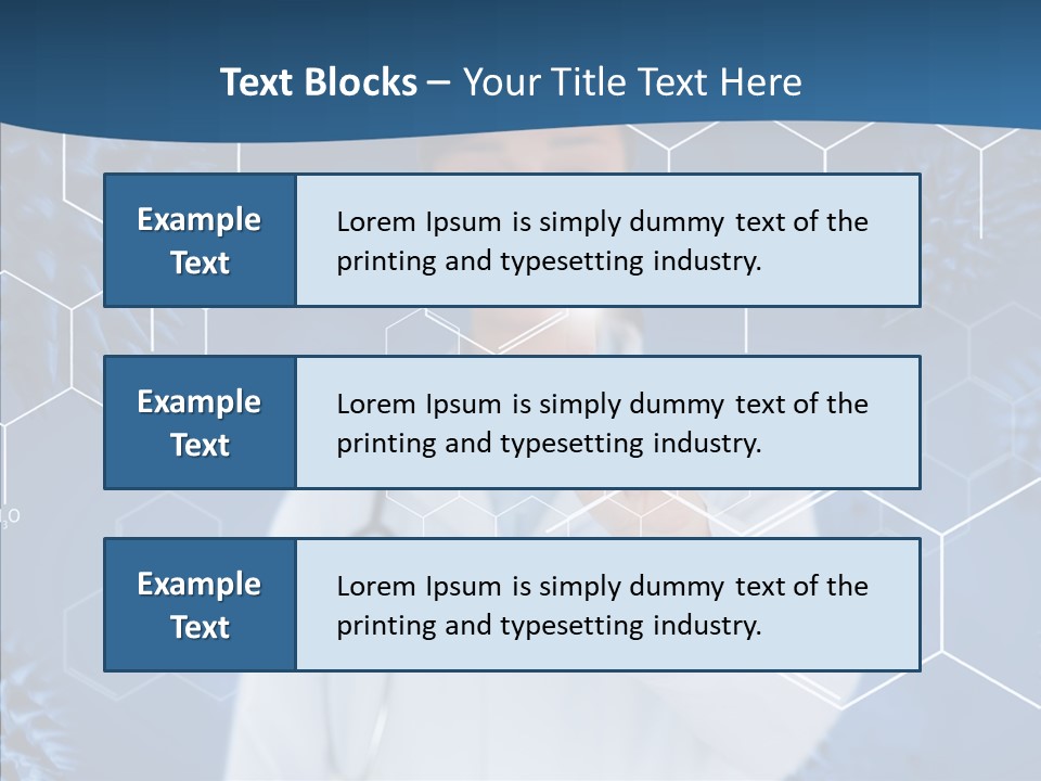Pressing Blue Background Graphic PowerPoint Template