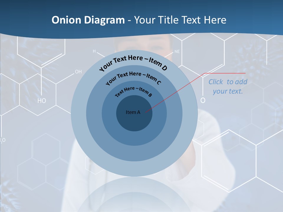Pressing Blue Background Graphic PowerPoint Template