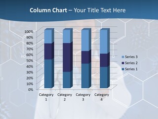 Pressing Blue Background Graphic PowerPoint Template