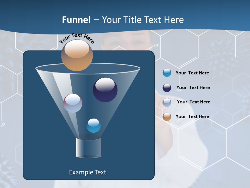 Pressing Blue Background Graphic PowerPoint Template