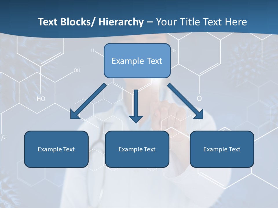 Pressing Blue Background Graphic PowerPoint Template
