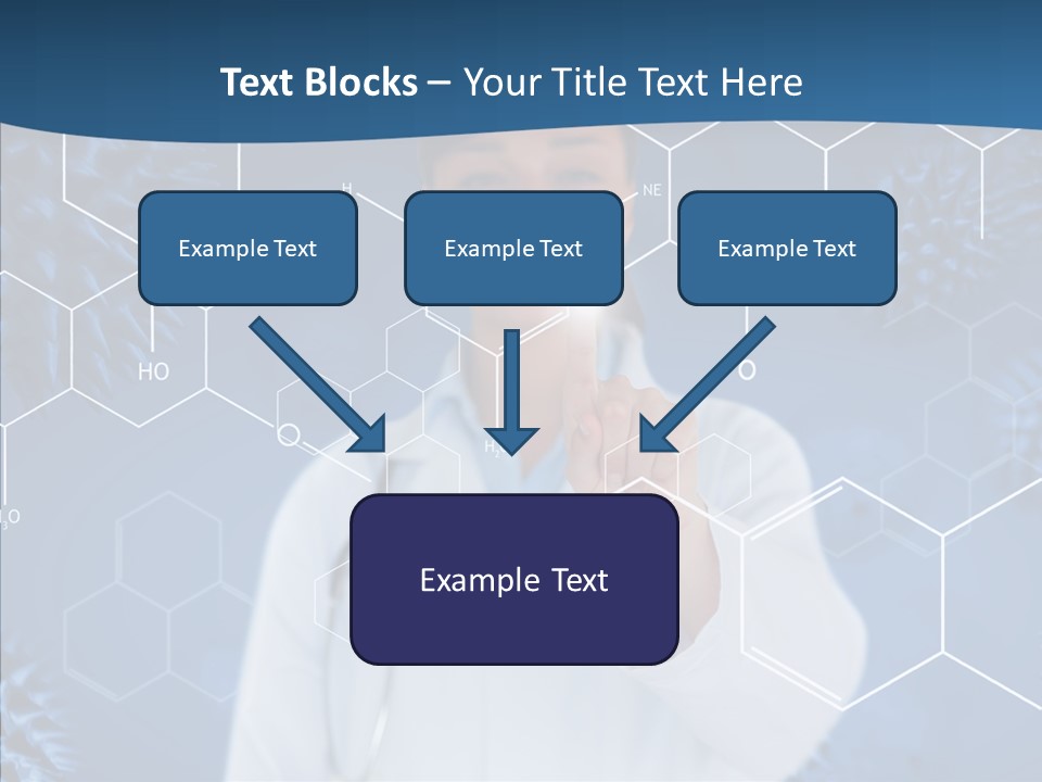 Pressing Blue Background Graphic PowerPoint Template