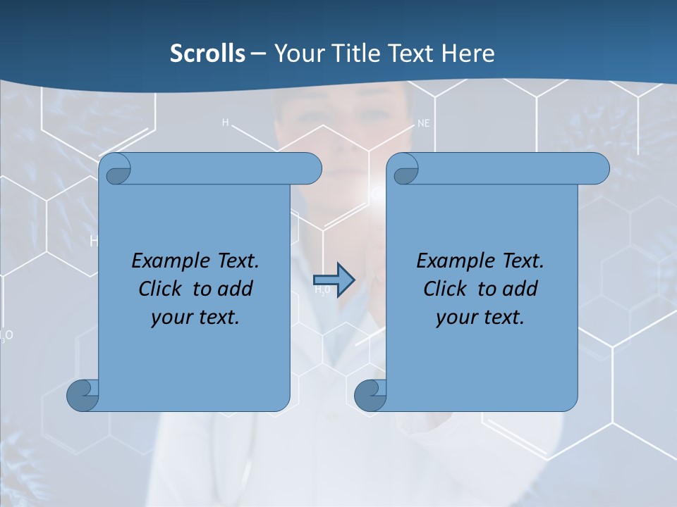 Pressing Blue Background Graphic PowerPoint Template