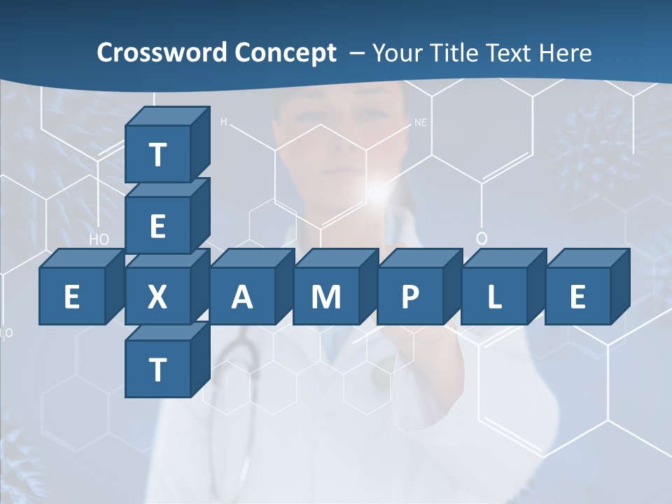 Pressing Blue Background Graphic PowerPoint Template