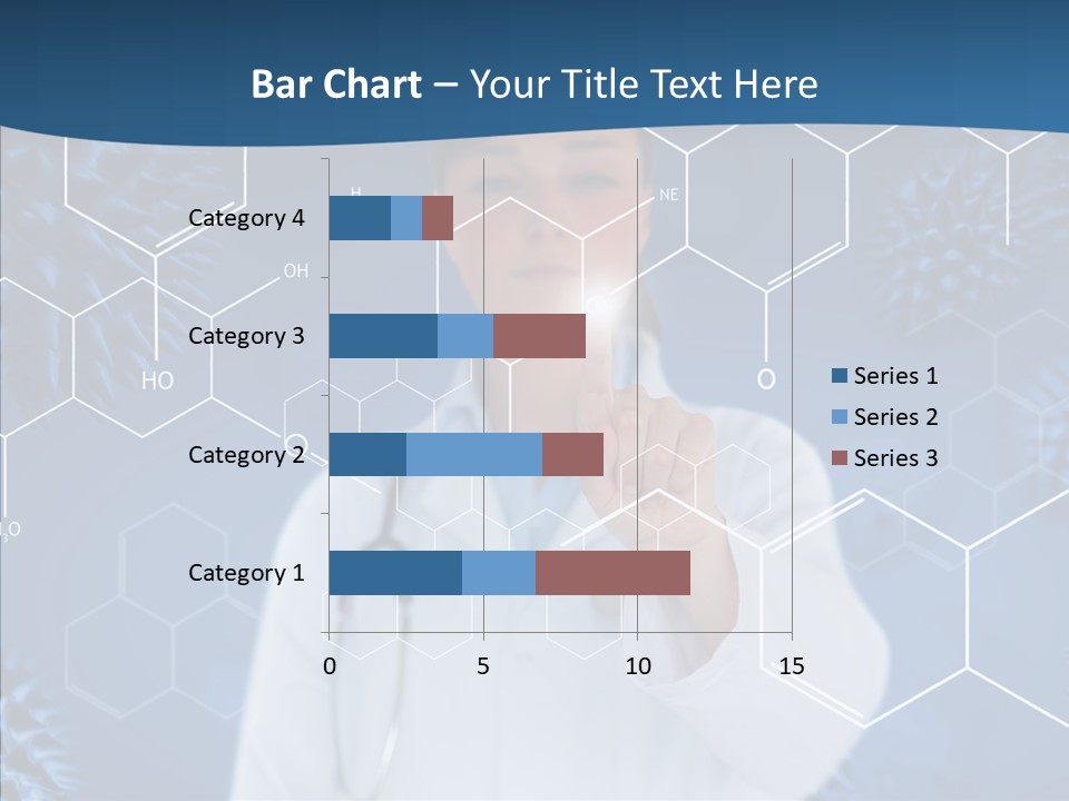 Pressing Blue Background Graphic PowerPoint Template
