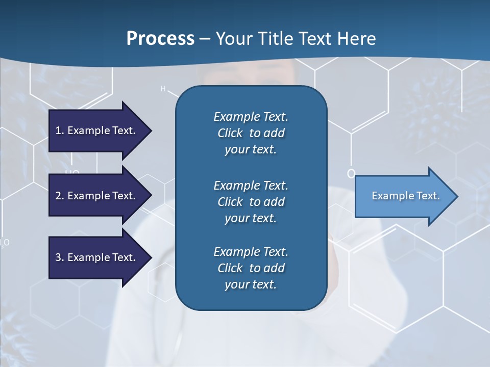 Pressing Blue Background Graphic PowerPoint Template