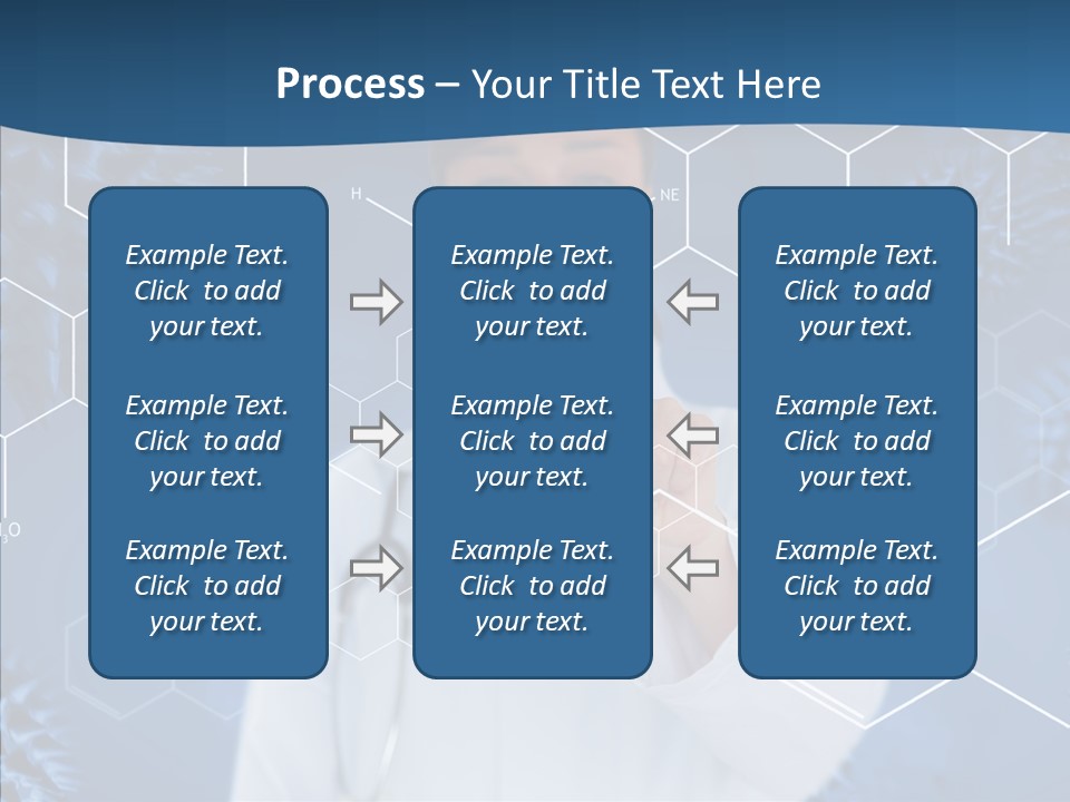 Pressing Blue Background Graphic PowerPoint Template