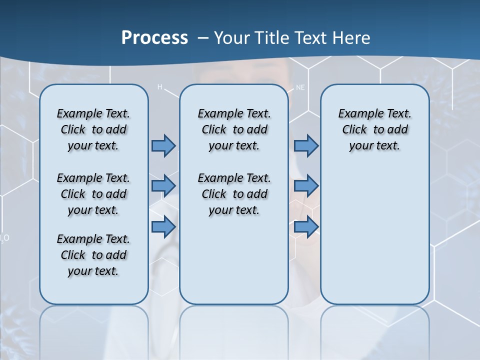 Pressing Blue Background Graphic PowerPoint Template