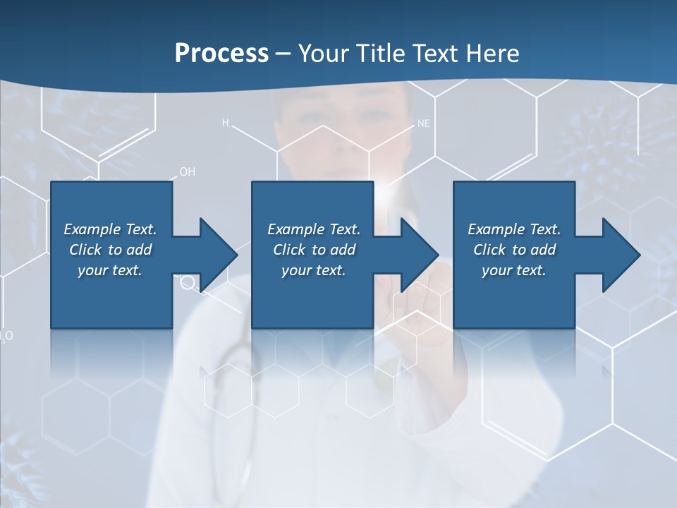 Pressing Blue Background Graphic PowerPoint Template
