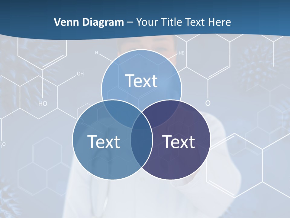 Pressing Blue Background Graphic PowerPoint Template