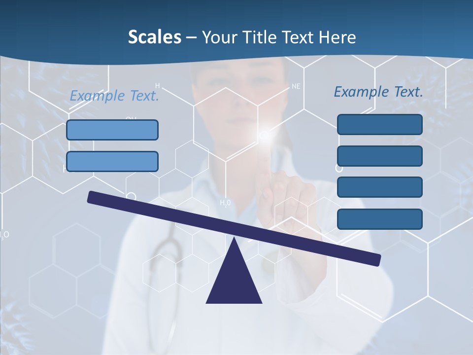 Pressing Blue Background Graphic PowerPoint Template