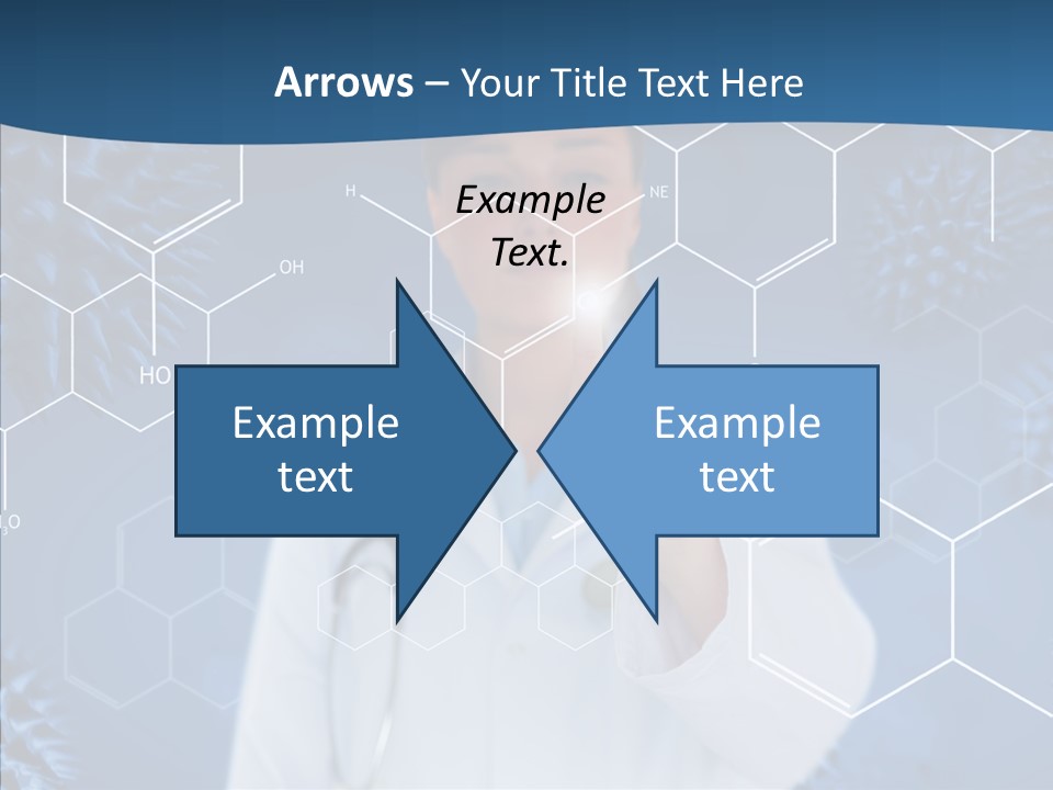 Pressing Blue Background Graphic PowerPoint Template