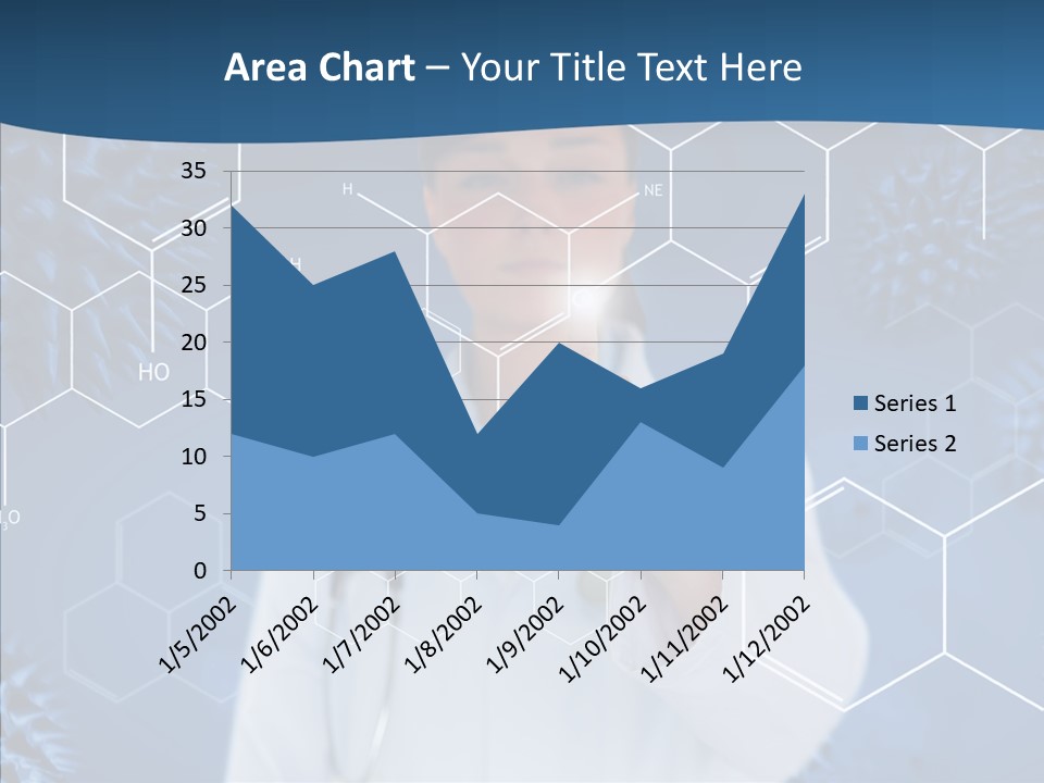 Pressing Blue Background Graphic PowerPoint Template