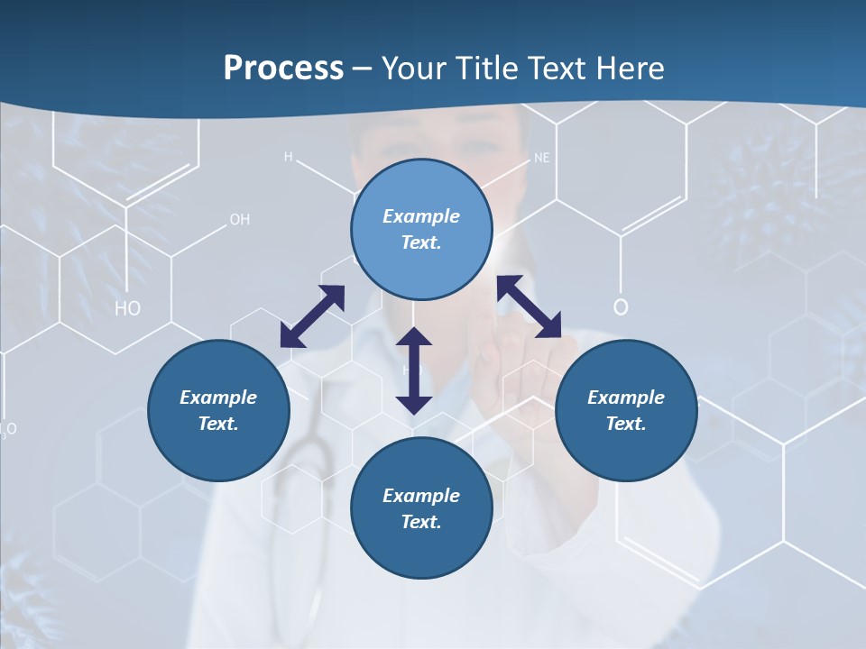 Pressing Blue Background Graphic PowerPoint Template